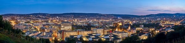 Gustav Epple Immobilien GmbH – Der abendliche Blick über Stuttgart und seine Immobilien.